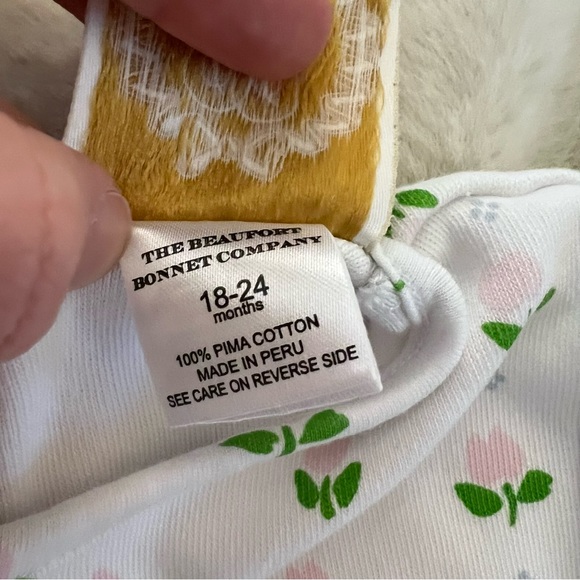 Beaufort Bonnet Company Toddler Girl Floral Dress Size 18-24 month 100% Cotton - Picture 6 of 7
